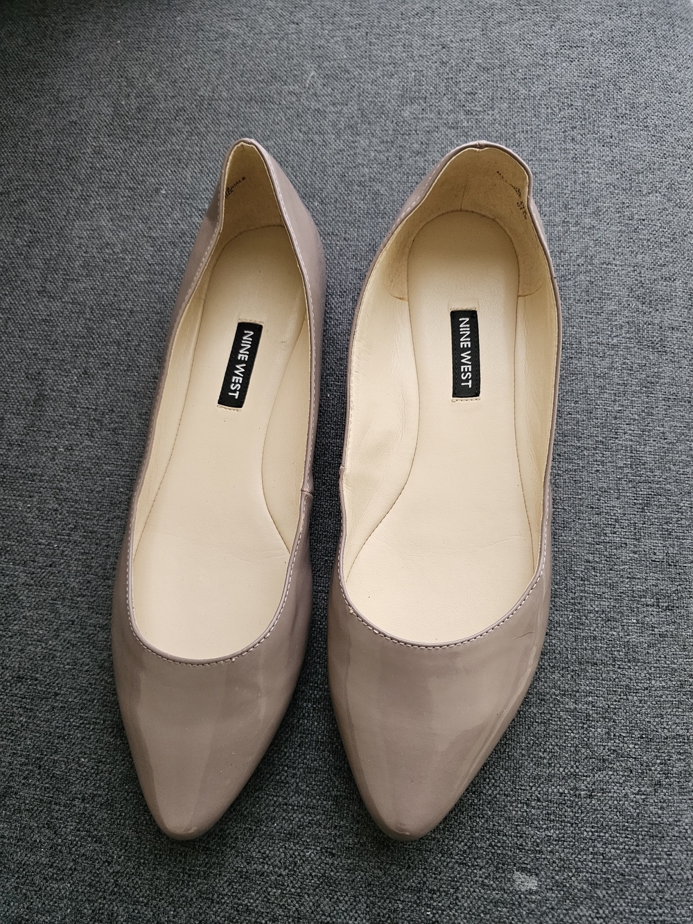 Nine West Women's Nude Pointed Toe Ballet Flats